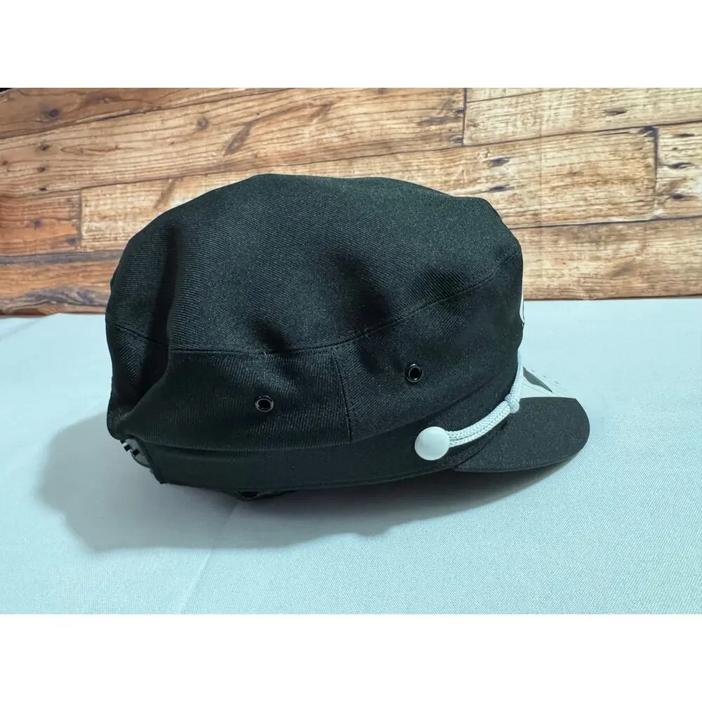 Groom Black Sailor Captain Hat Adjustable Snapback